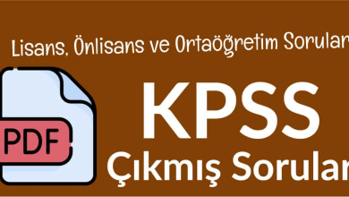 KPSS Ortaöğretim Çıkmış Sorular ve Cevapları 7 KPSS Ortaogretim Cikmis Sorular